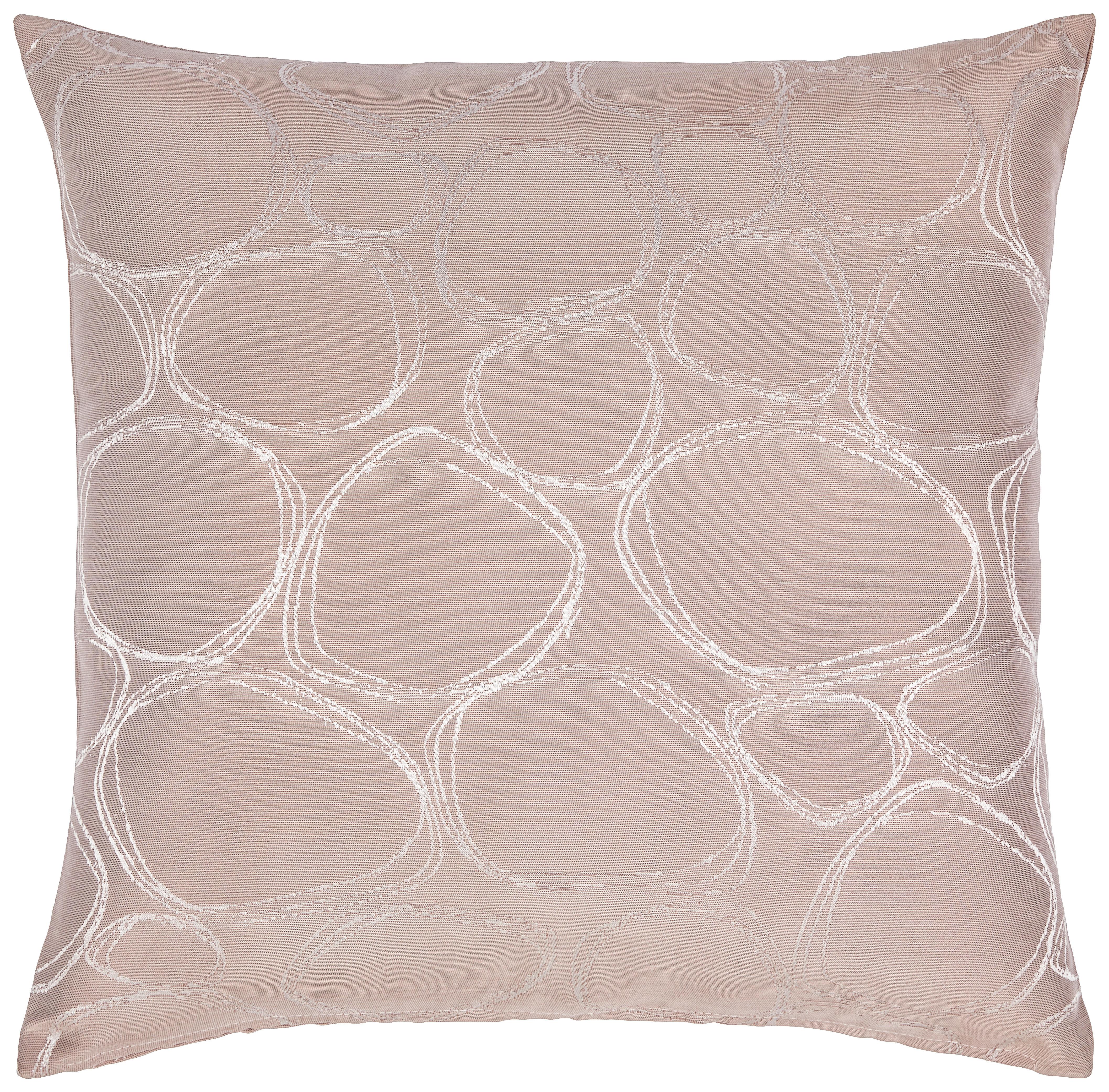 Zierkissen Sabrina 45x45 cm Polyester Rosa mit Zipp - Rosa, MODERN, Textil (45/45cm) - Luca Bessoni
