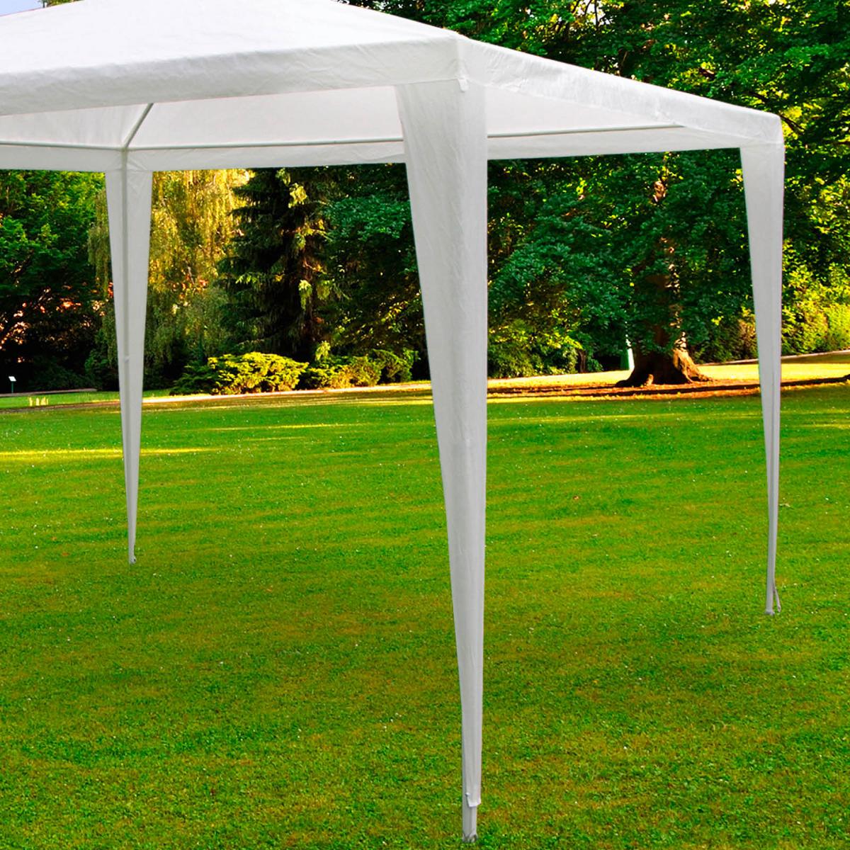 Pavillon 300x300 cm, Regenabweisend - Weiß, Basics, Kunststoff/Metall (300/245/300cm)