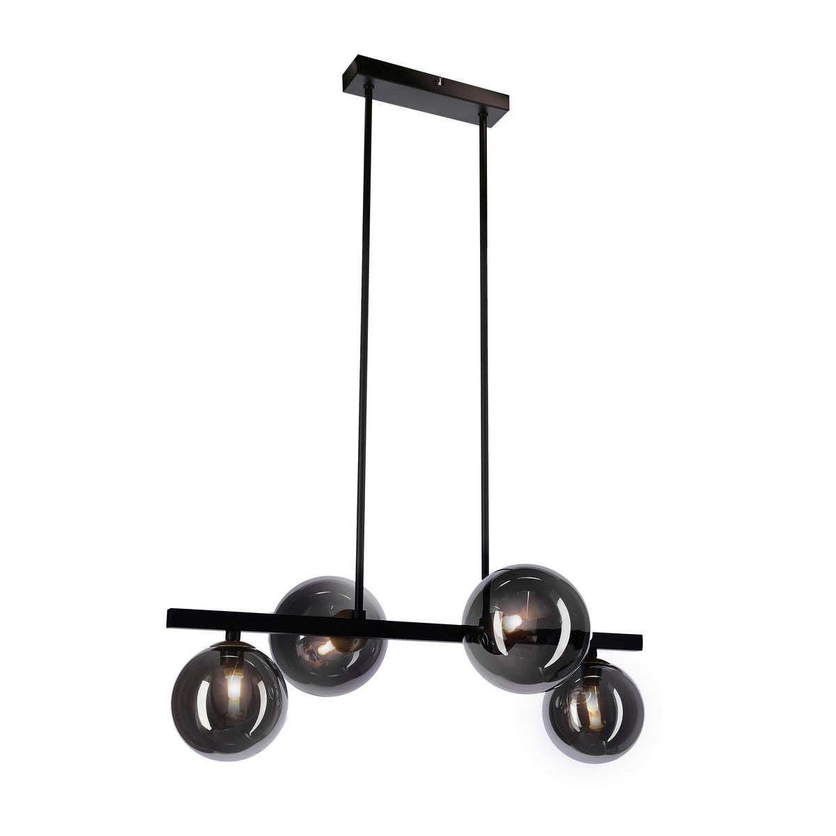 Pendelleuchte 34-44143 Kama - Goldfarben/Graphitfarben, Design, Metall (59/33/83cm)