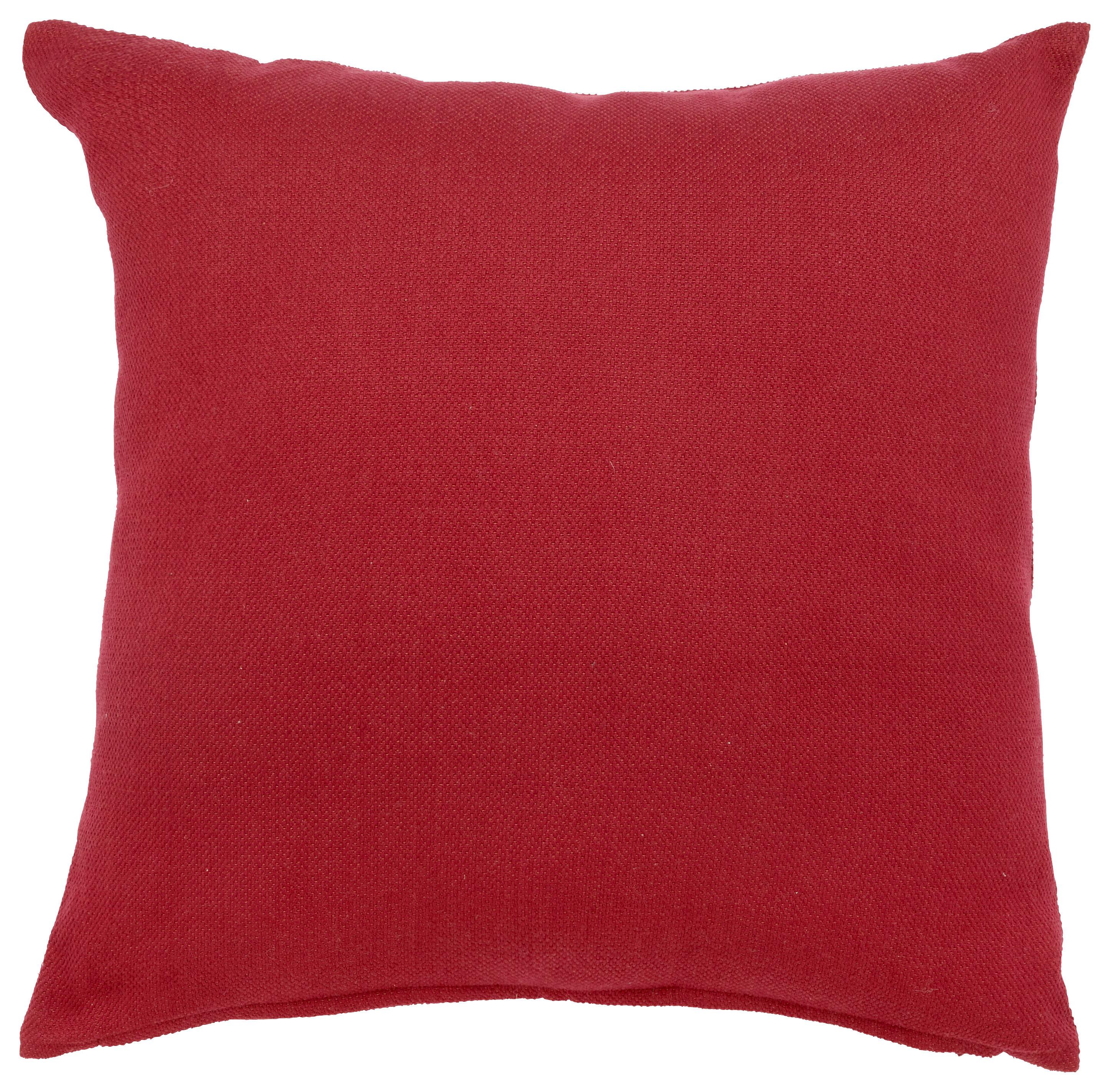 DEKORAČNÝ VANKÚŠ Chris, 50/50cm, červená - bordová, Modern, textil (50/50cm) - Premium Living