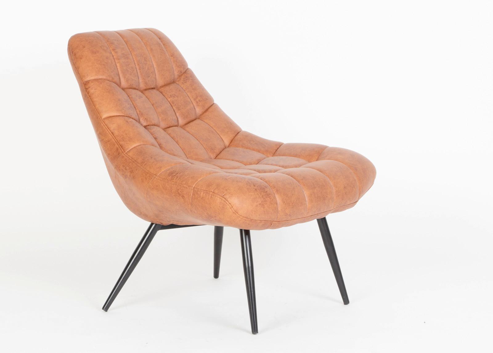 Xxl-sessel Hellbraun B: 76 Cm - Hellbraun/Schwarz, MODERN, Textil (76/85,6/85,6cm) - Livetastic