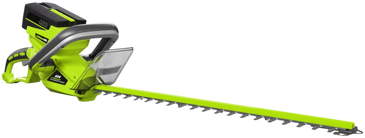 Heckenschere ZI-HEK40V Zipper Kabellos Akku - Schwarz/Grün, MODERN, Kunststoff/Metall - Zipper