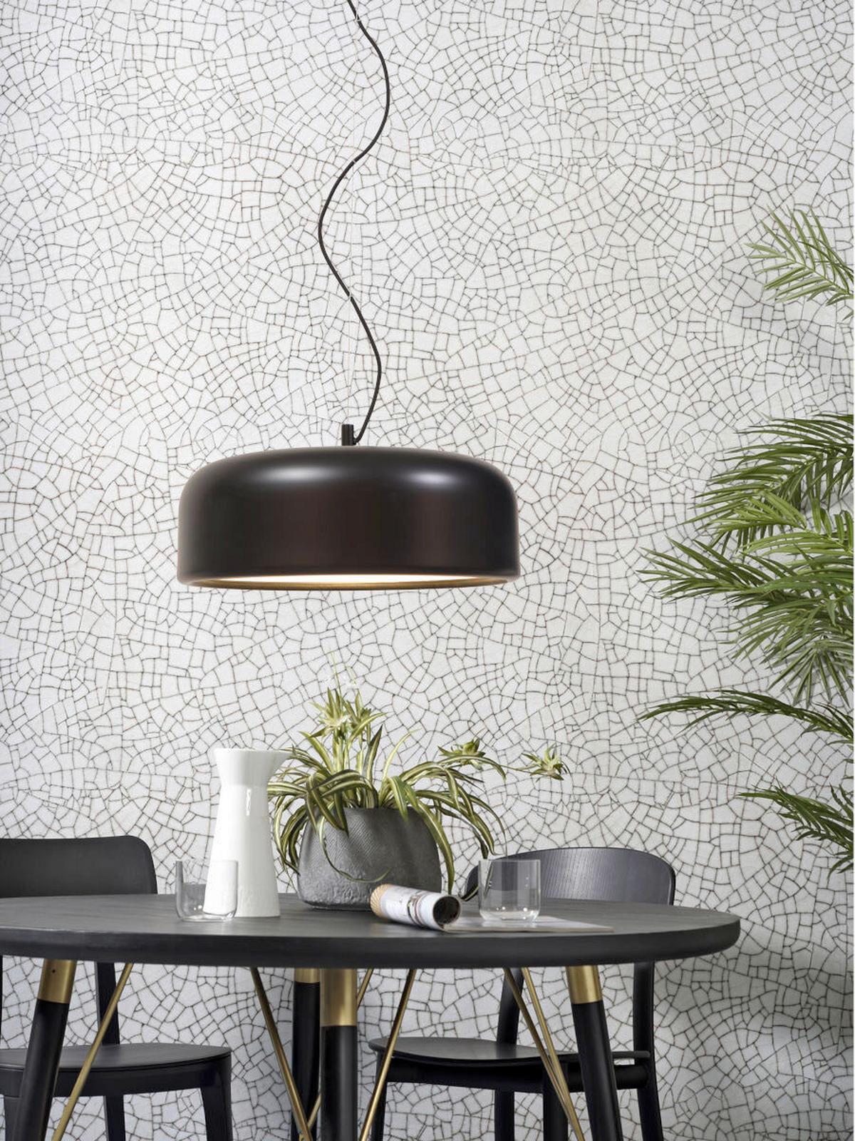 Hängeleuchte Marseille H: 176 Cm Höhenverstellbar - Schwarz, Design, Metall (47/176/23cm) - It's about Romi