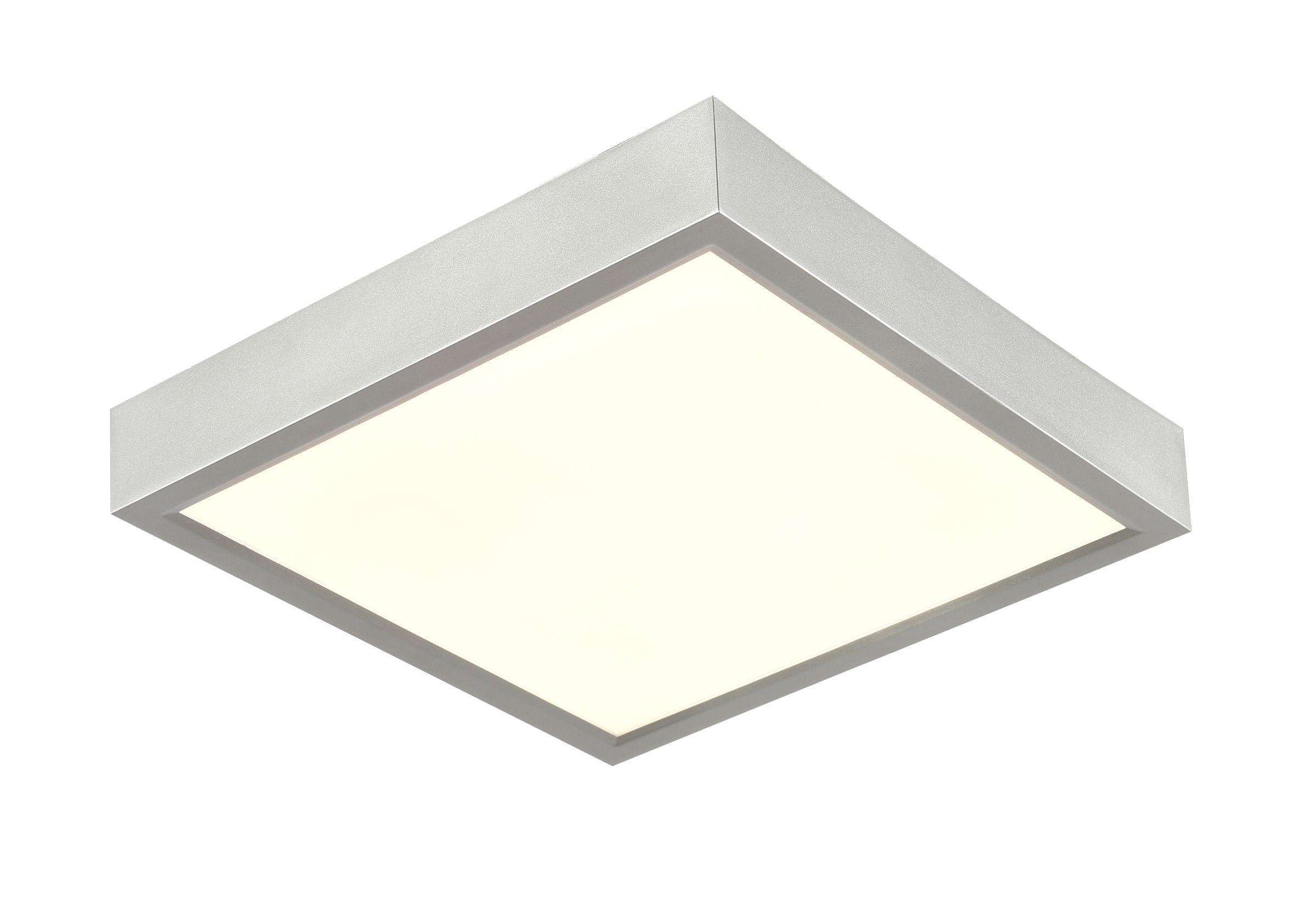 Stropní Led Svítidlo Fridolin2 17/17cm, 10 Watt - barvy stříbra, Romantický / Rustikální, plast (17/17/3,6cm) - Modern Living