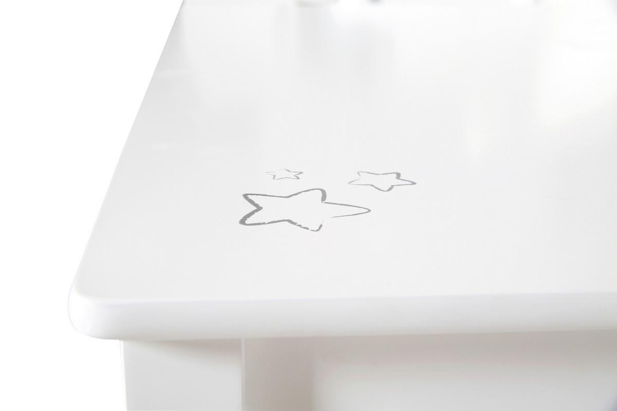 Kindersitzgruppe Weiß 3tlg. Set - Weiß, Basics, Holzwerkstoff - Roba