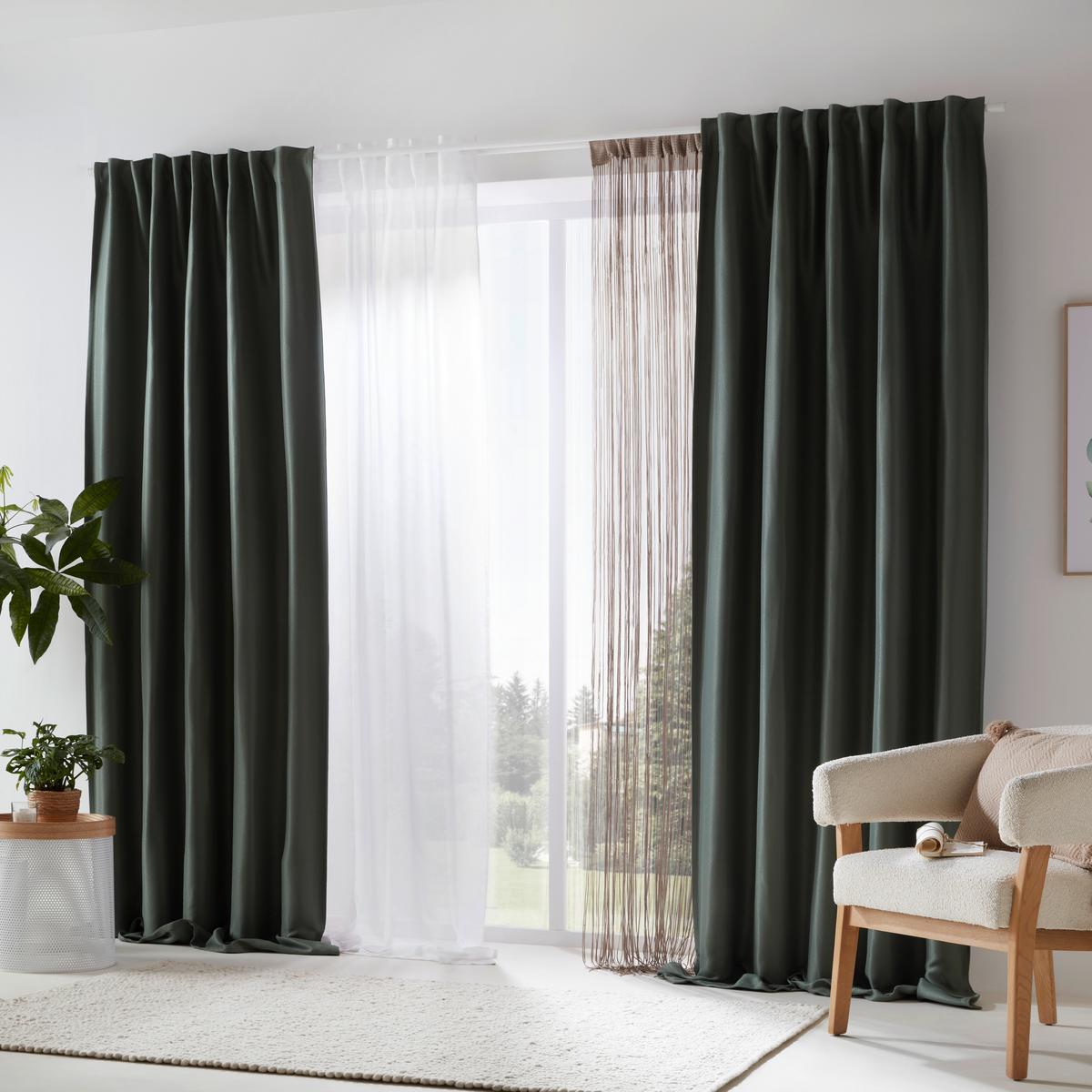 Zatemňovací záves Roman, 135/255cm, zelená - zelená, Modern, textil (135/255cm) - Premium Living