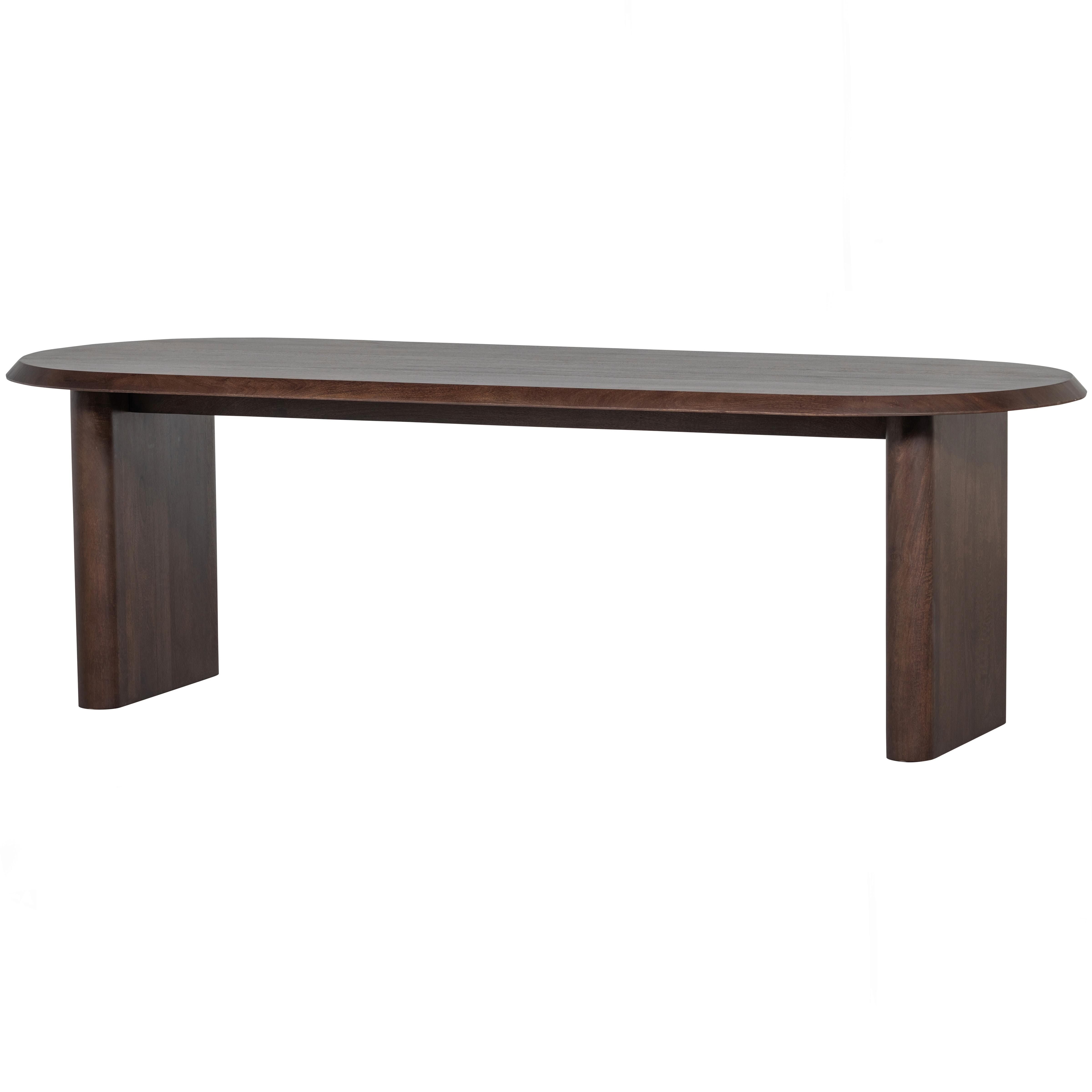 ESSTISCH Ellips Walnussfarben L: 240cm - Walnussfarben, MODERN, Holz (240/90/75cm) - Livetastic