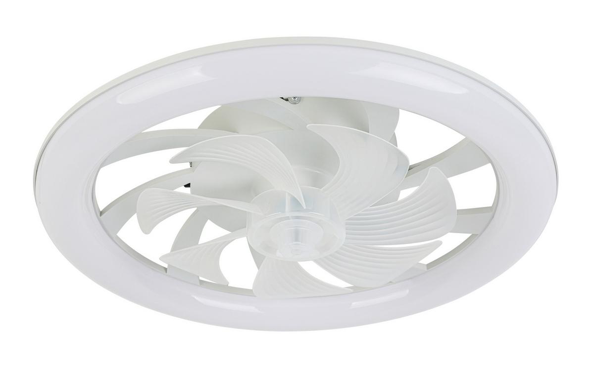 Deckenventilator Carl - Weiß, Basics, Kunststoff (48/12cm) - Luca Bessoni