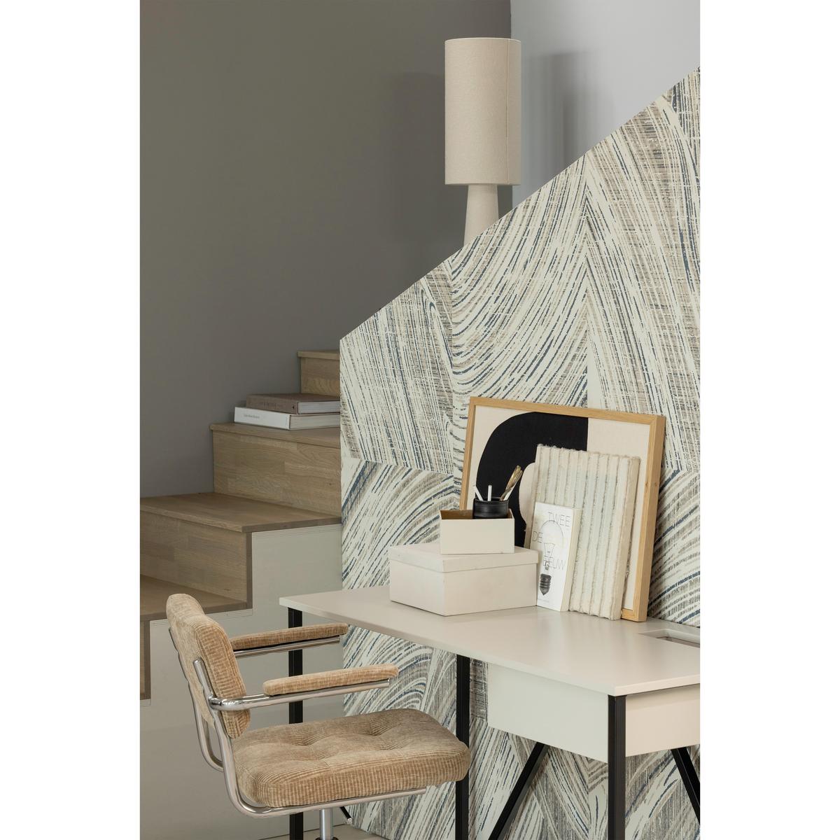 Drehstuhl Kova Sandfarben B: 54cm - Sandfarben/Chromfarben, MODERN, Kunststoff/Textil (54/87/60cm) - Livetastic