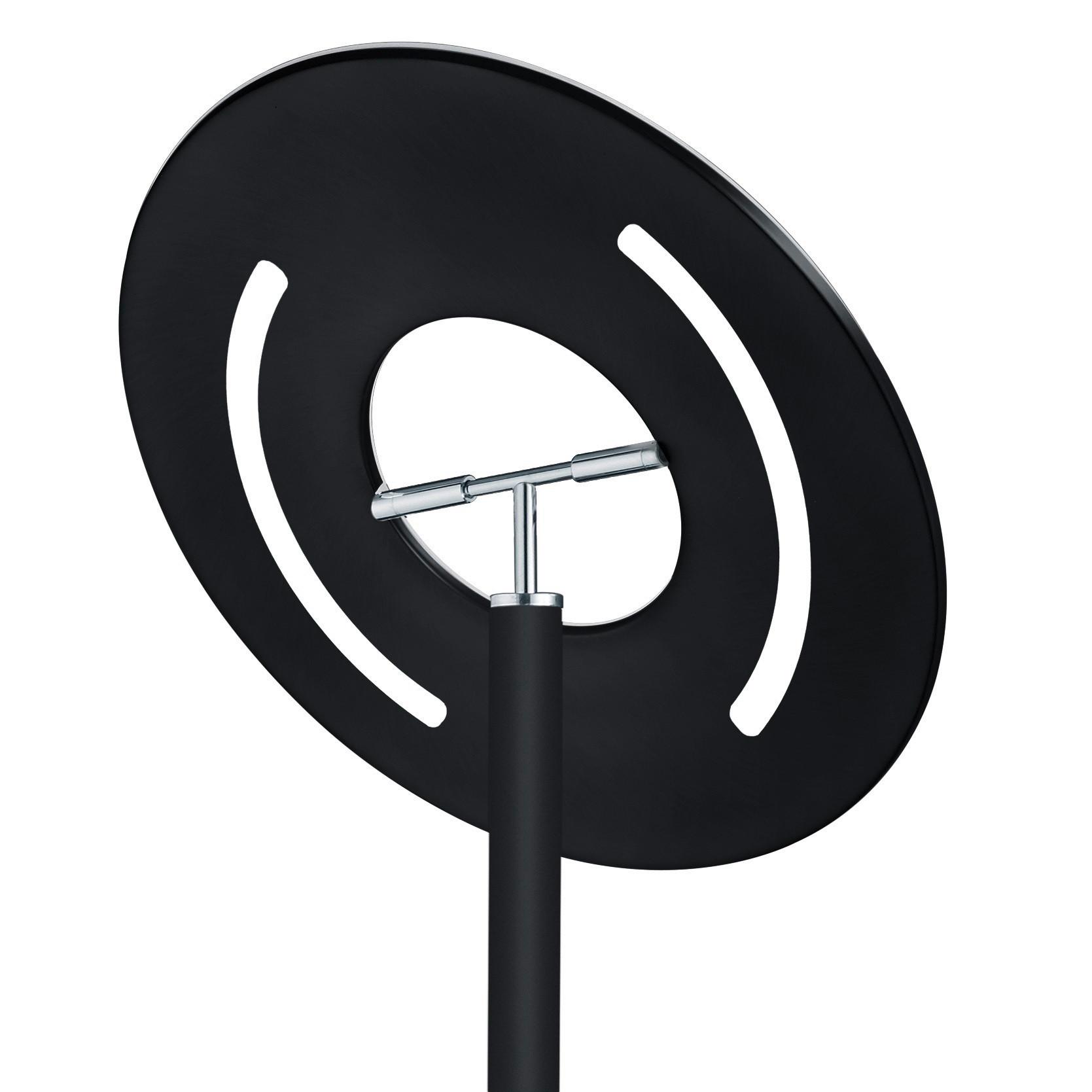 LED-Stehleuchte 60472/1-06 - Schwarz, Design, Metall (45/185cm) - Hell