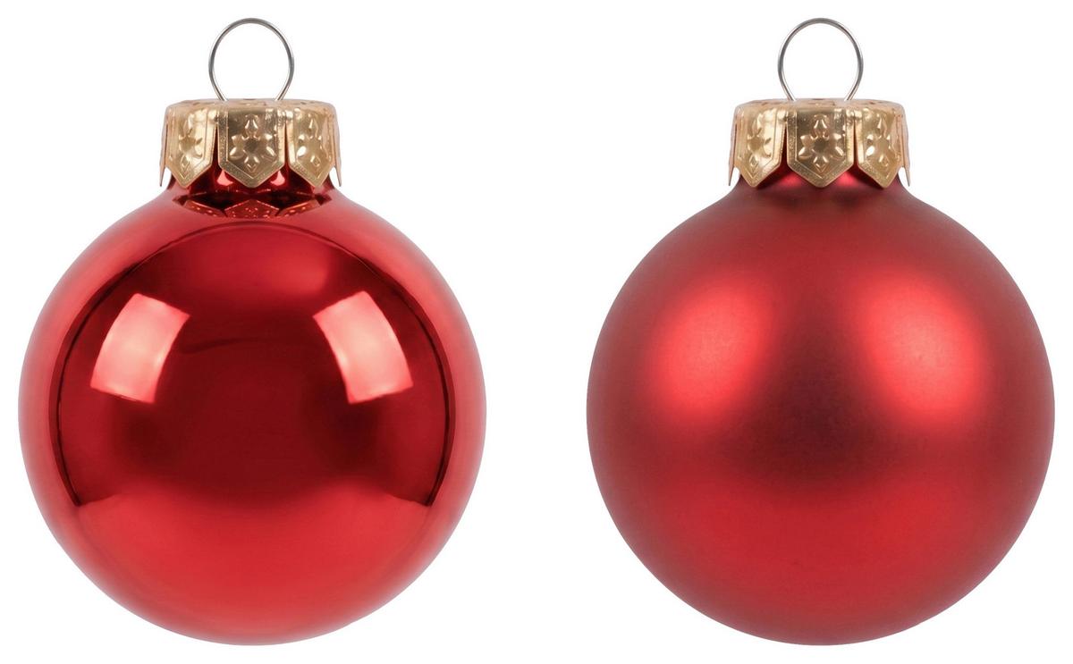 Vianočná guľa NOEL NOEL -PAZ- - červená, sklo (6cm) - Mömax