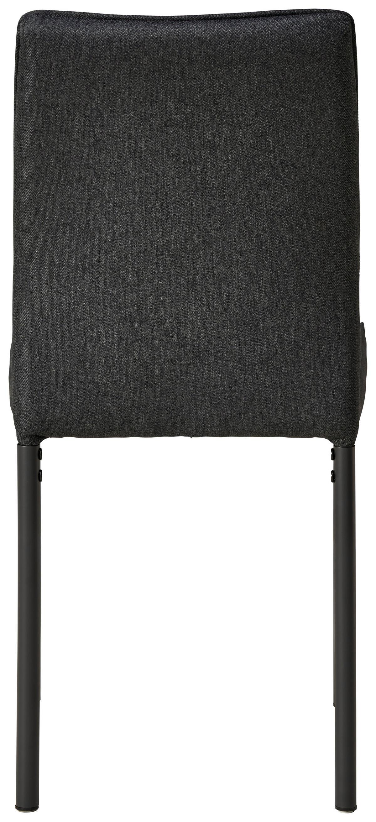 Stuhl Everton - Dunkelgrau/Grau, LIFESTYLE, Textil/Metall (44/91/58cm) - Livetastic