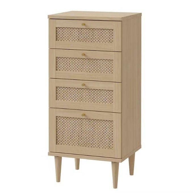 Komoda CALASETTA š: 50 CM - zlatá/farba duba, Romantik / Landhaus, kov/kompozitné drevo (50,4/108,9/41,4cm)