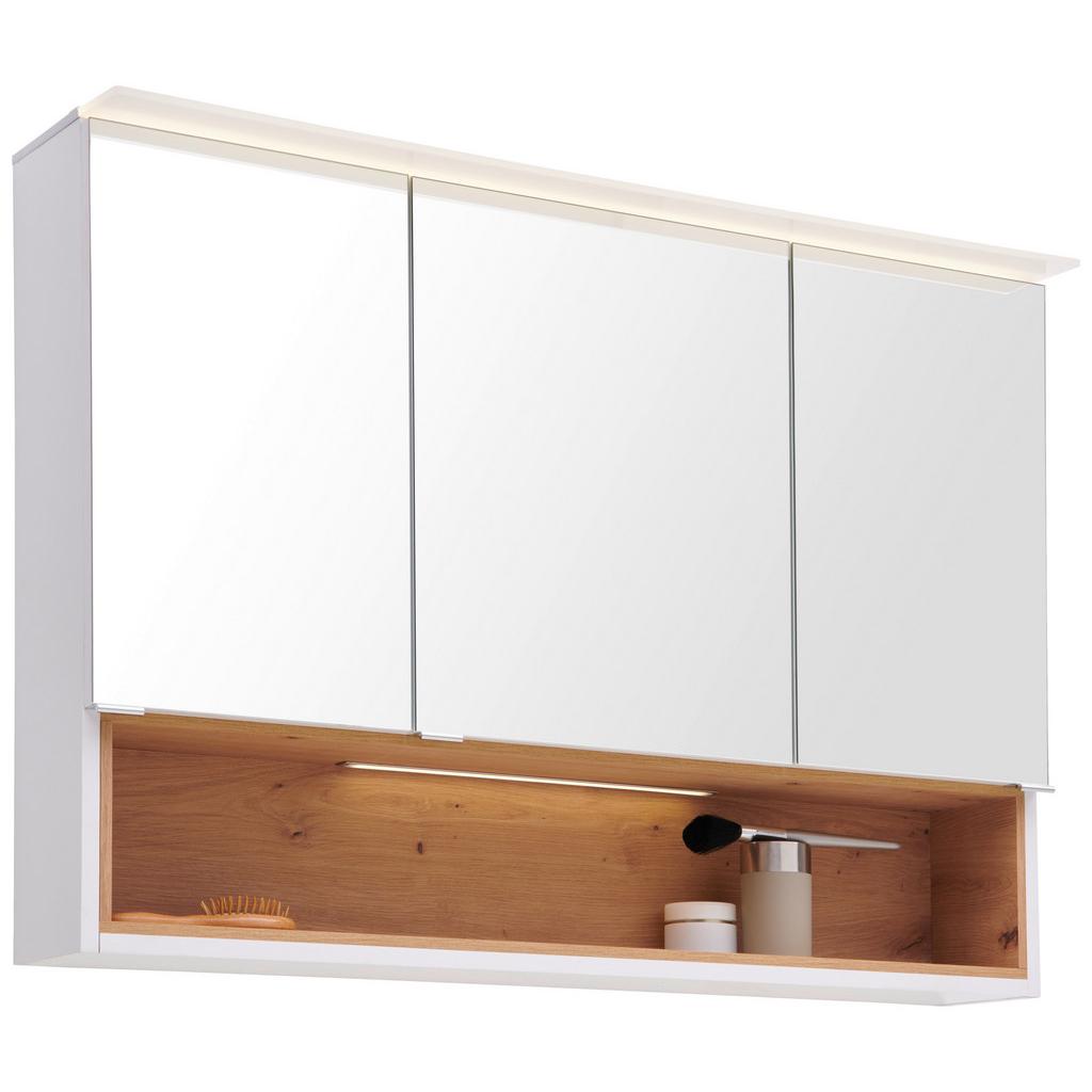 Spiegelschrank Mura mit Led 3-Türig BxHxT: 100x71x26 cm