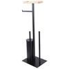 Wc-bürstengarnitur Pisa 2 B992495-4 - Schwarz, KONVENTIONELL, Kunststoff/Metall (25/72,5/20cm) - Ondega