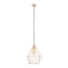 Závěsné svítidlo Skeletton 30/110 cm, 60 Watt - měděné barvy, kov (30/110cm) - Modern Living