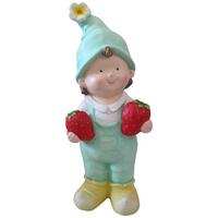 Dekofigur Kind Nicola - Gelb/Rot, KONVENTIONELL, Kunststoff (18,5/15/45,5cm) - Luca Bessoni