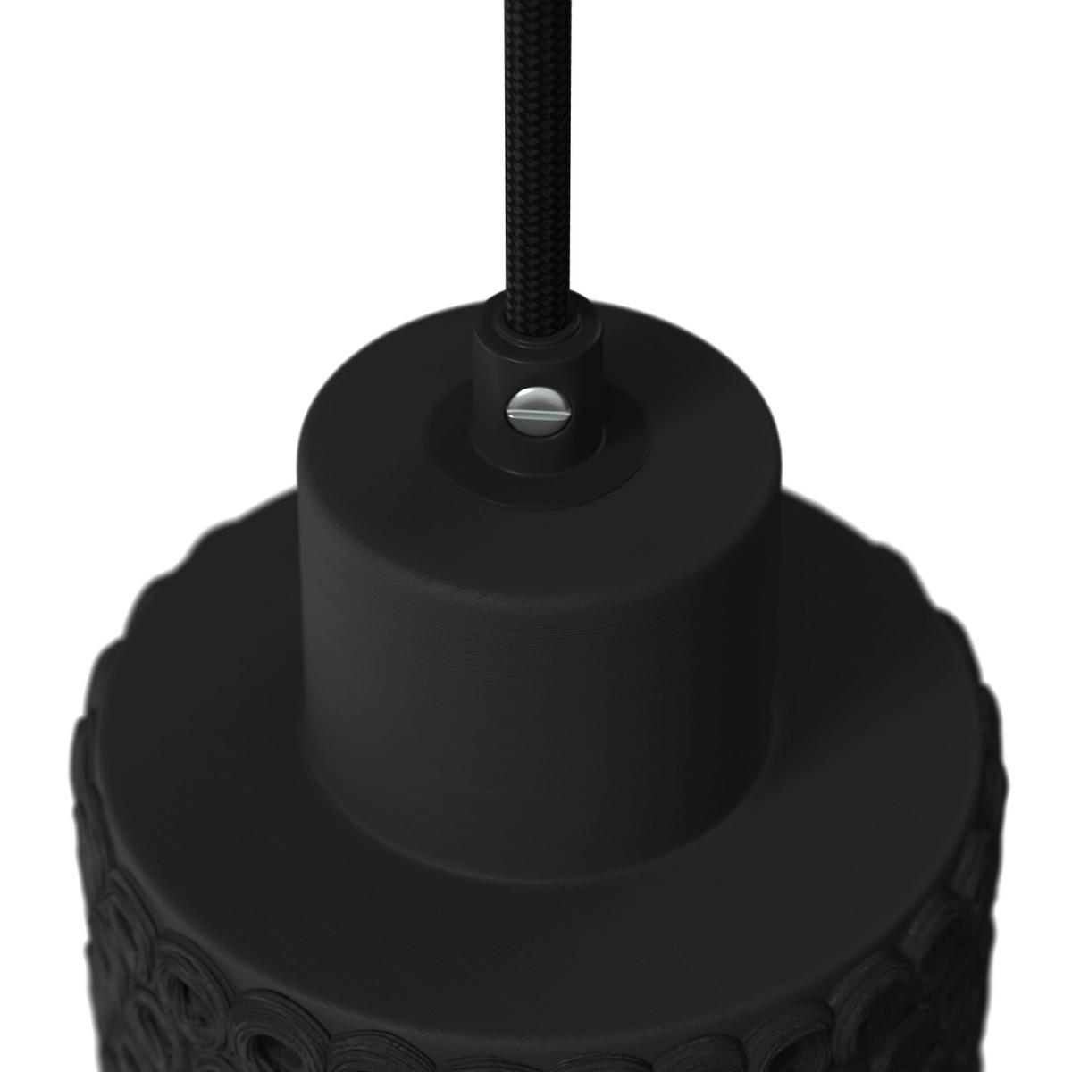 ZÁVĚSNÉ SVÍTIDLO LACE - černá, Moderní, keramika (12cm) - Bessagi Home