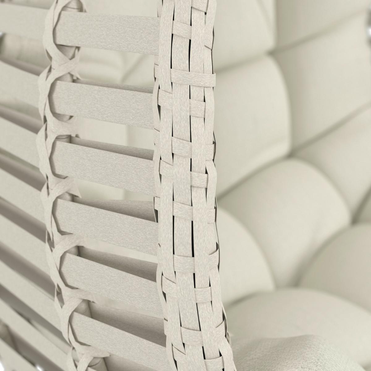 ZÁVESNÉ KRESLO NANCY - krémová/tmavosivá, Modern, kov/textil (105/196/120cm) - Bessagi Garden