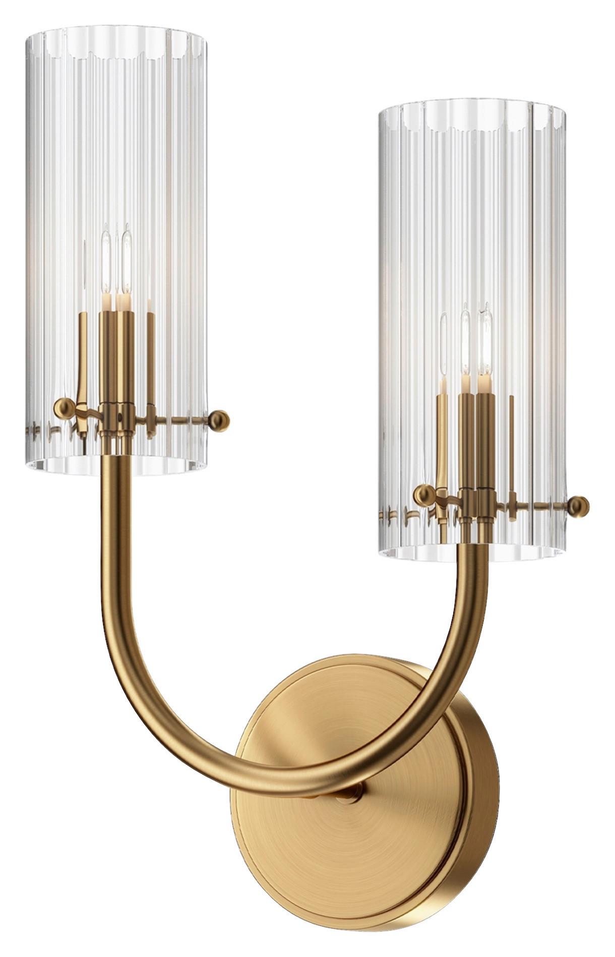 Wandleuchte Arco - Messingfarben, Basics, Glas/Metall (25/38/12cm) - MAYTONI