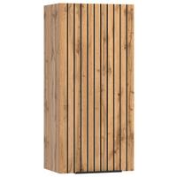 Hängeschrank Chester B: 30 cm Eiche Wotan Dekor/Schwarz - Eiche Wotan/Schwarz, MODERN, Holzwerkstoff (30/64/20cm) - Held