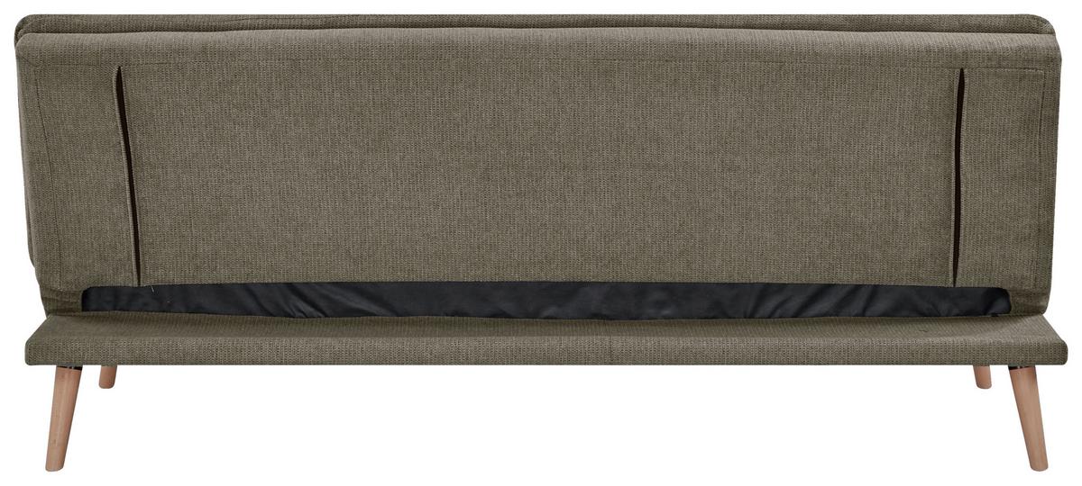 Schlafsofa Armano Braun B: 190 cm - Braun/Naturfarben, Basics, Holz/Textil (190/83/87cm) - P & B