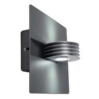 Außenwandleuchten Gr Split 9w Aluminium, Wandmontage - Anthrazit, Basics, Metall (22/22/12,3cm)