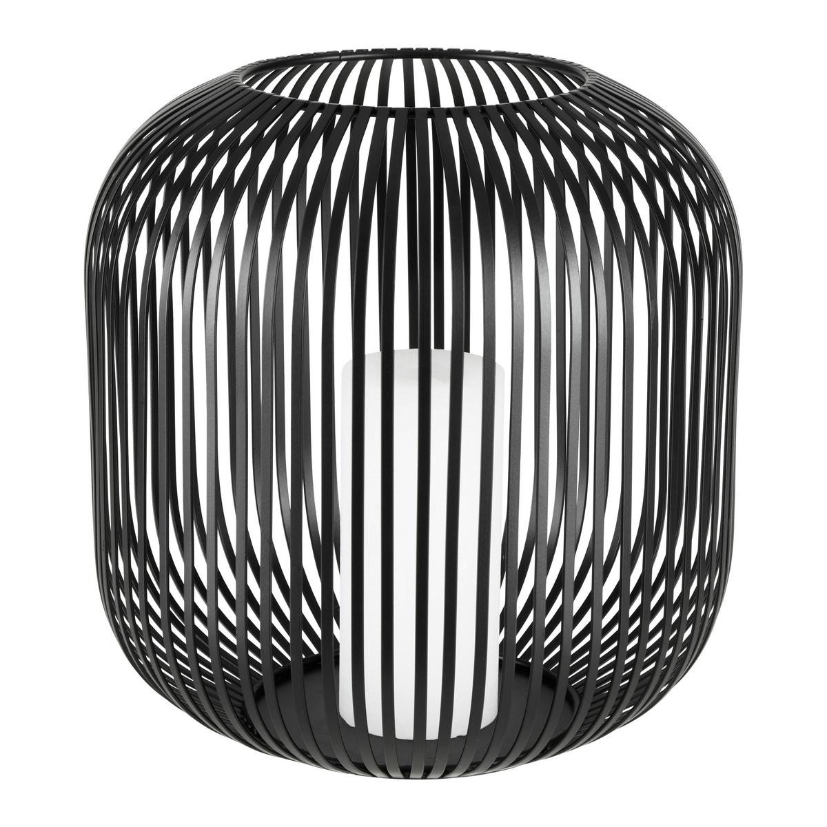 Lampáš Jola,P/V:27/27,5cm,čierna - čierna, kov (27/27,5cm) - Premium Living