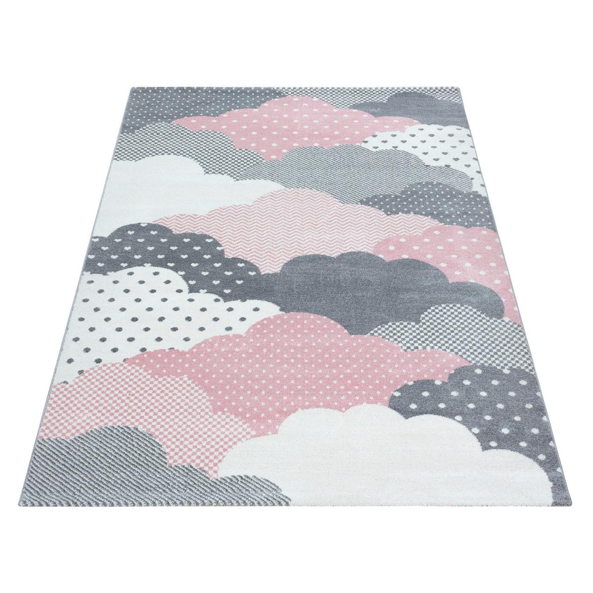 Detský koberec OBLAKY 80x150cm - pink, Trend, textil (80/150cm) - Ben'n'jen