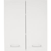ZÁVESNÁ SKRINKA FIOLA - biela/chrómová, Konventionell, kov/kompozitné drevo (50/60/21,6cm)