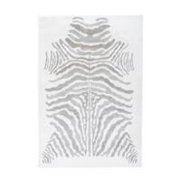 Hochflorteppich Rabbit Animal Grau/weiß, 120x160 Cm - Weiß/Grau, KONVENTIONELL, Textil (120/160cm)