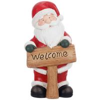 WEIHNACHTSMANN Henry - Rot/Weiß, KONVENTIONELL, Stein (19/15/35cm) - Luca Bessoni