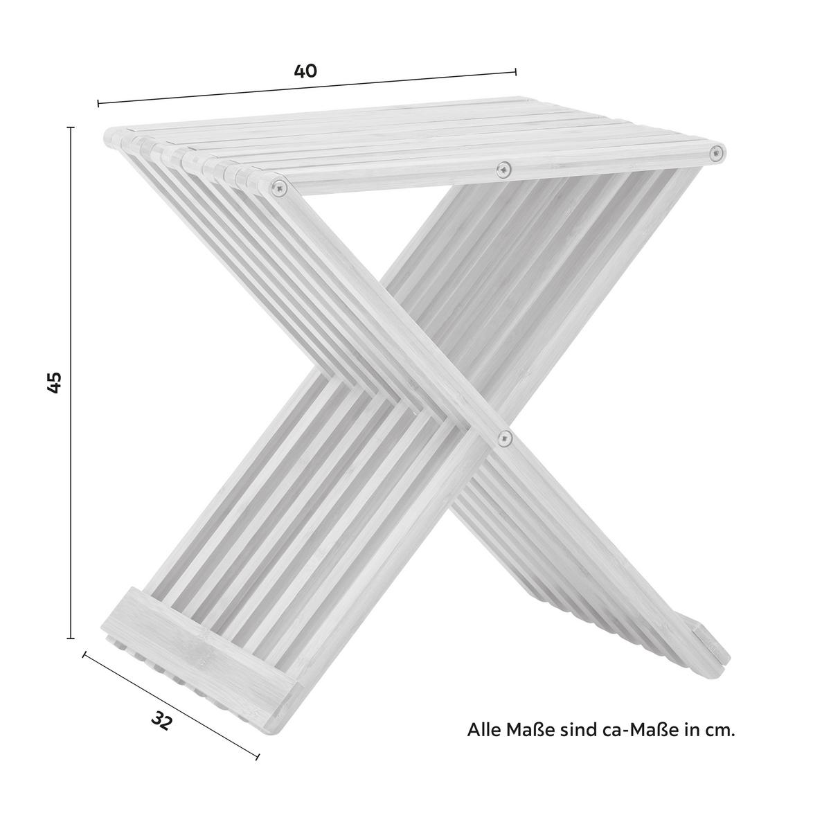 Bambusová taburetka BONNY prírodné farby - prírodná farba, Modern, prírodné materiály (40/45/32cm) - P & B