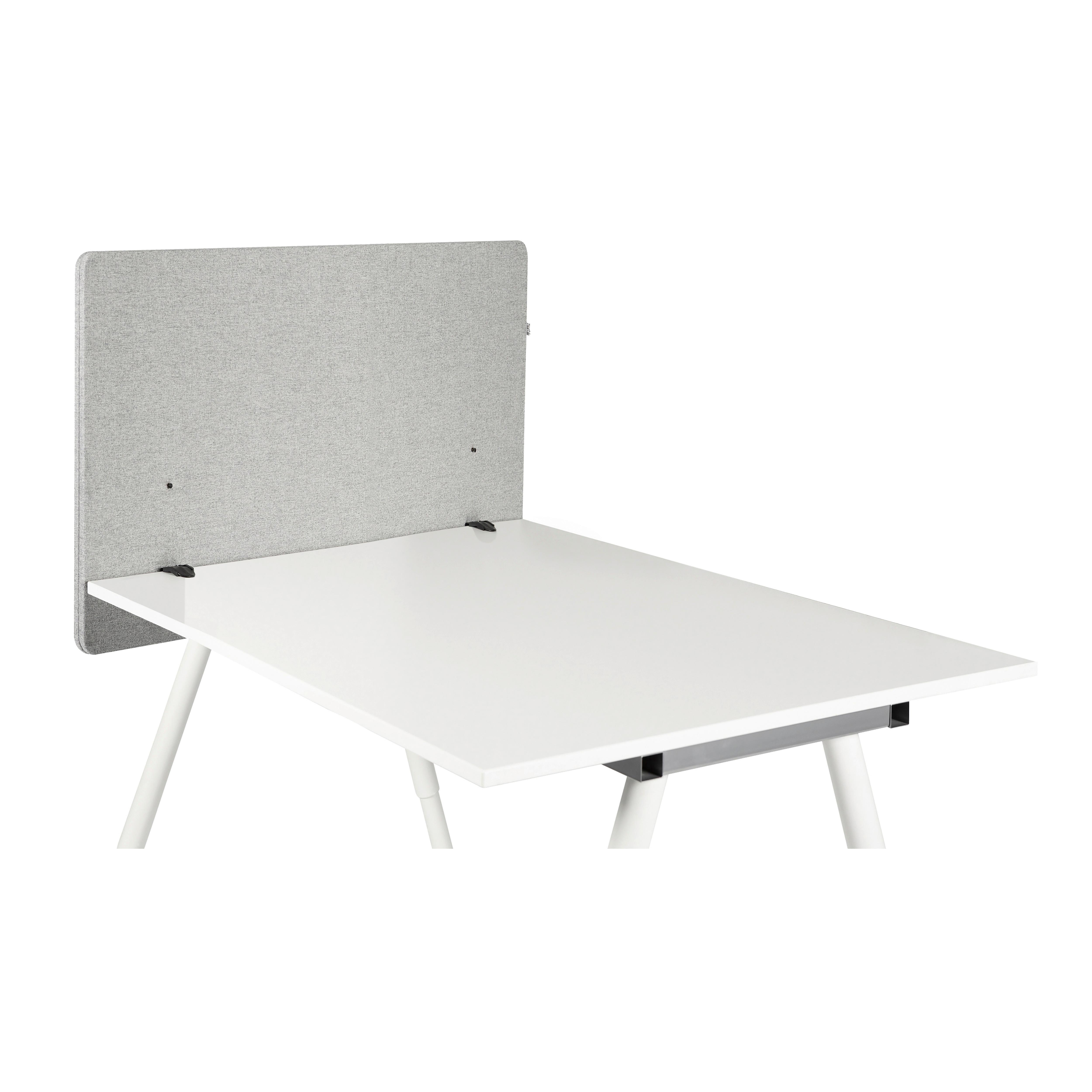 Trennwand Flexmiut D Side - Hellgrau, Basics, Kunststoff/Textil (80/62/2cm) - MID.YOU