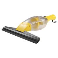 Akku-Fenstersauger B: 28 cm mit Teleskopstange - Gelb/Schwarz, Basics, Kunststoff/Metall (9/83/28cm) - CLEANMAXX