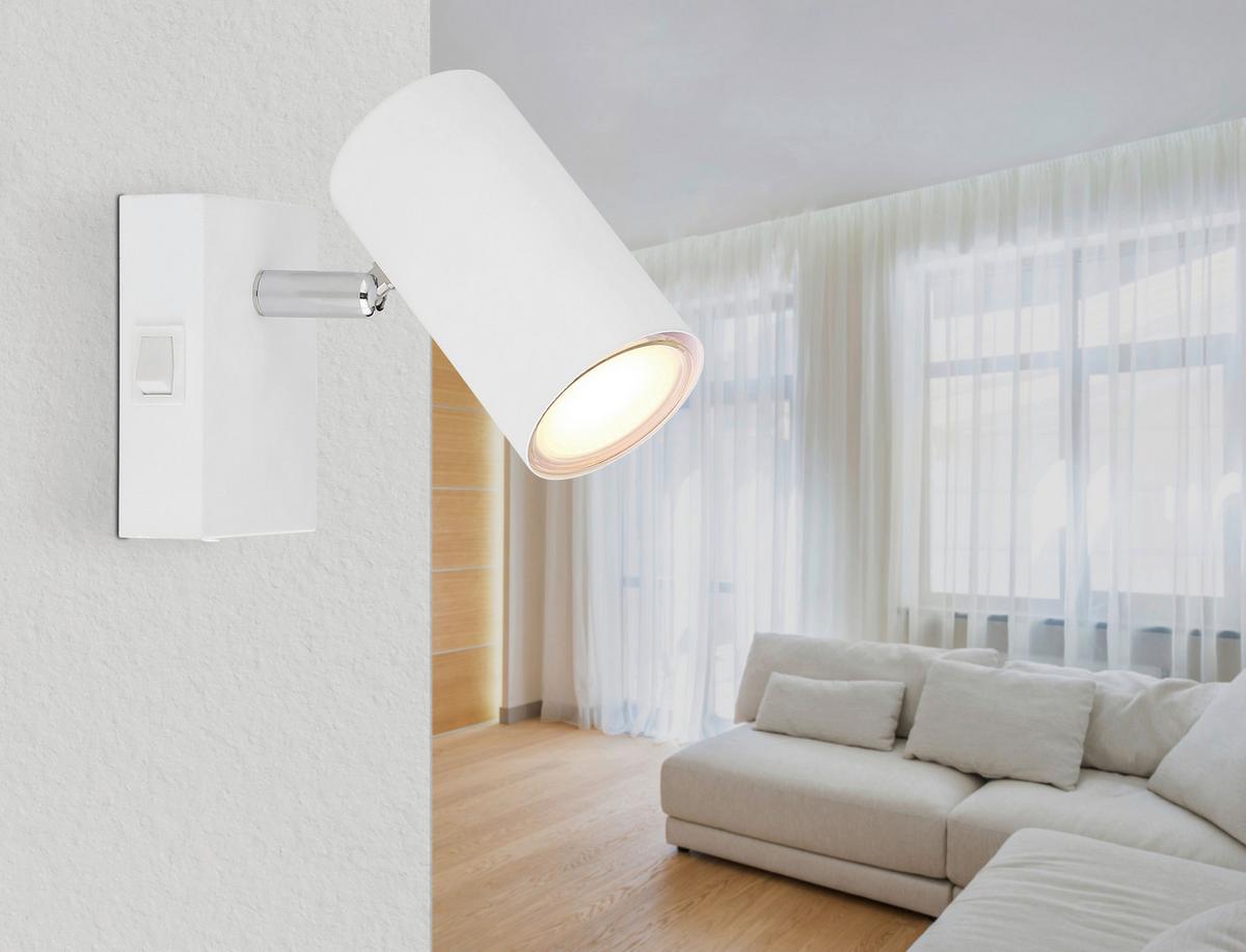 BODOVÉ SVIETIDLO WITMO2 - biela/chrómová, Modern, kov (7/10/12cm) - Mömax