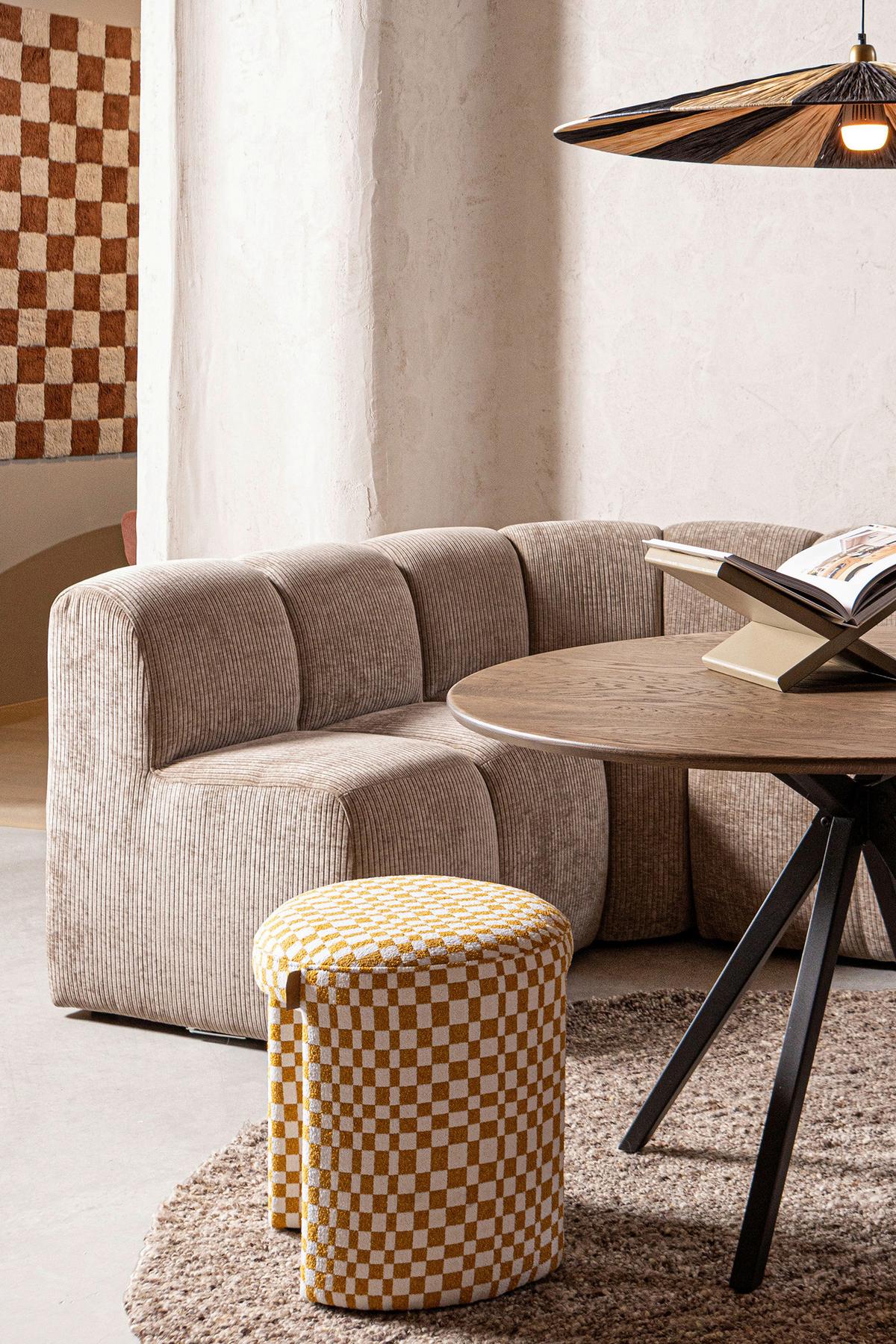 Sitzbankelement Mojo Sandfarben B: 84cm - Sandfarben, MODERN, Textil (84/83/73cm) - Livetastic