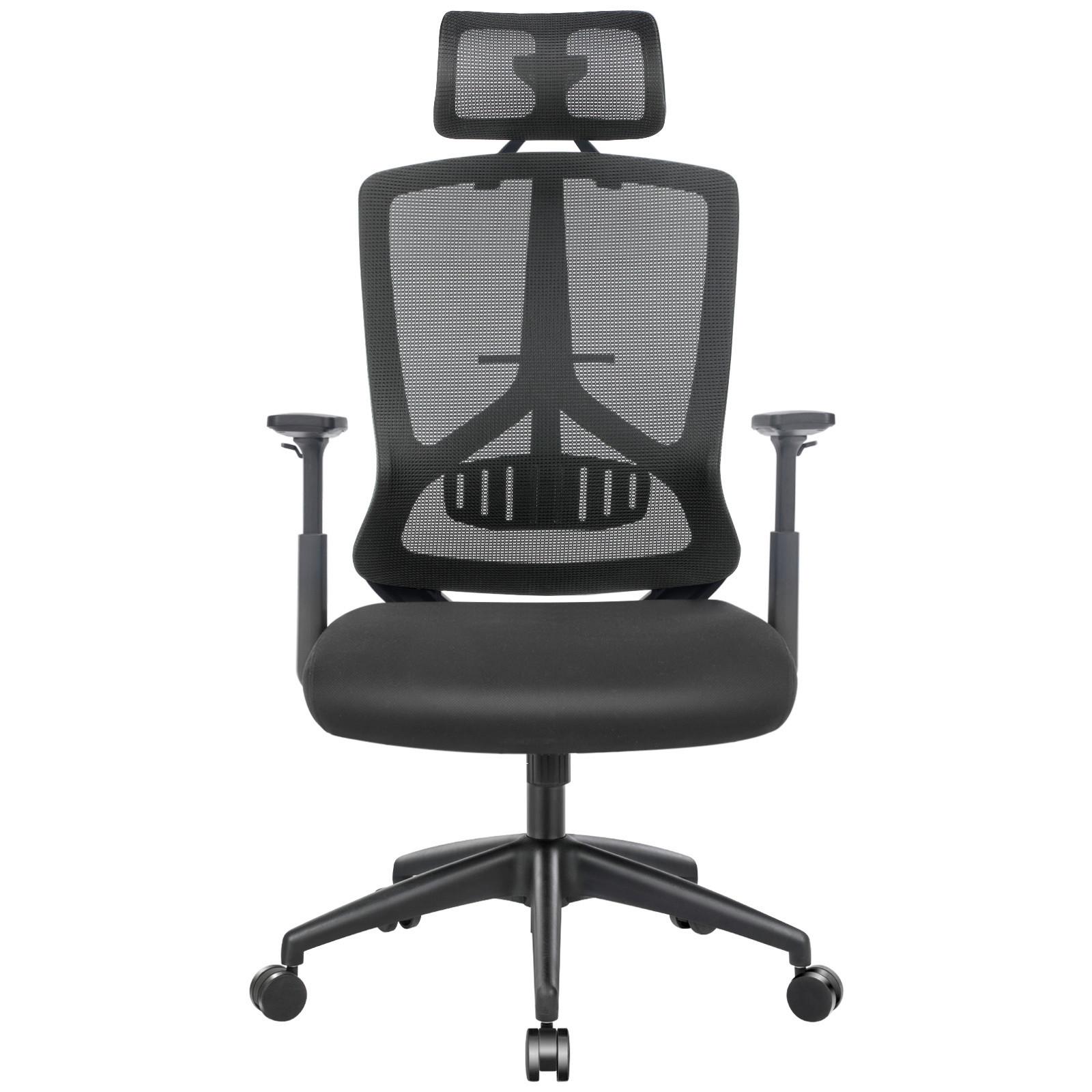 DREHSTUHL Schwarz, bis 120 kg - Schwarz, Basics, Textil/Metall (68/120-133/65cm) - Boxxx