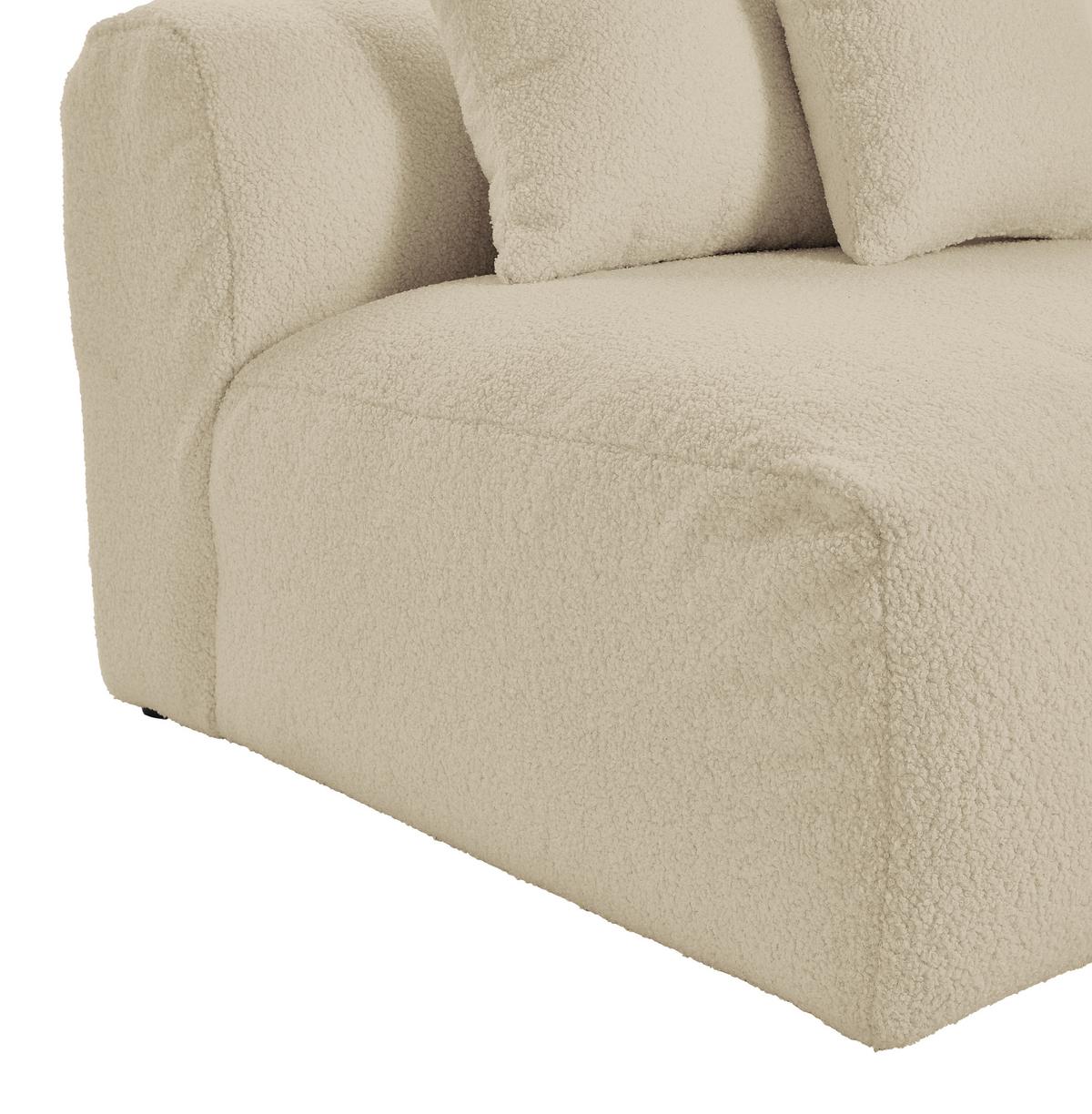 Modul Sofa Bloom 2er Sofa B: 100 Cm Beige - Beige, Trend, Textil (100/70/122cm) - Livetastic