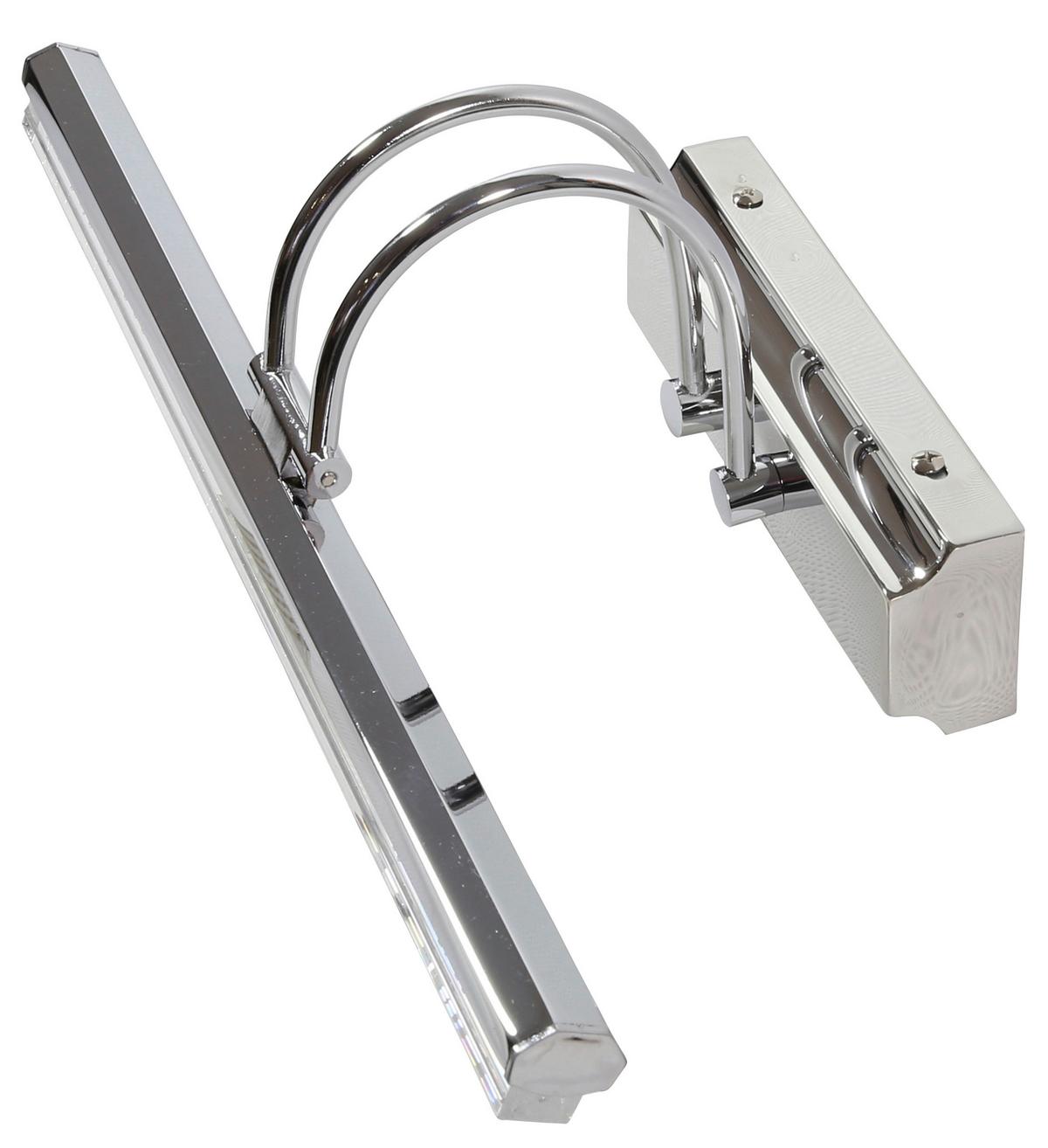 Bilderleuchte Gizel - Chromfarben, Design, Metall (12/40/11cm)