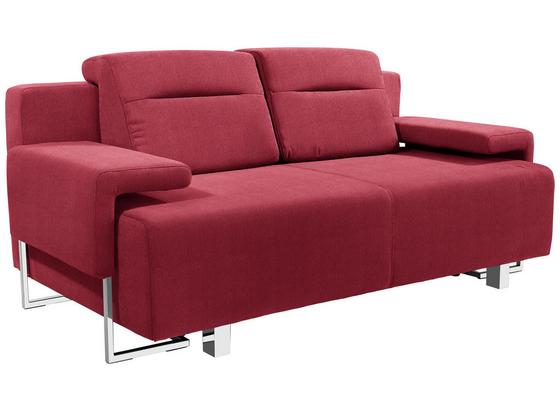 Schlafsofa Memphis - Chromfarben/Rot, MODERN, Textil (222/83/90cm) Schlafsofa Memphis - Chromfarben/Rot, MODERN, Textil (222/83/90cm)