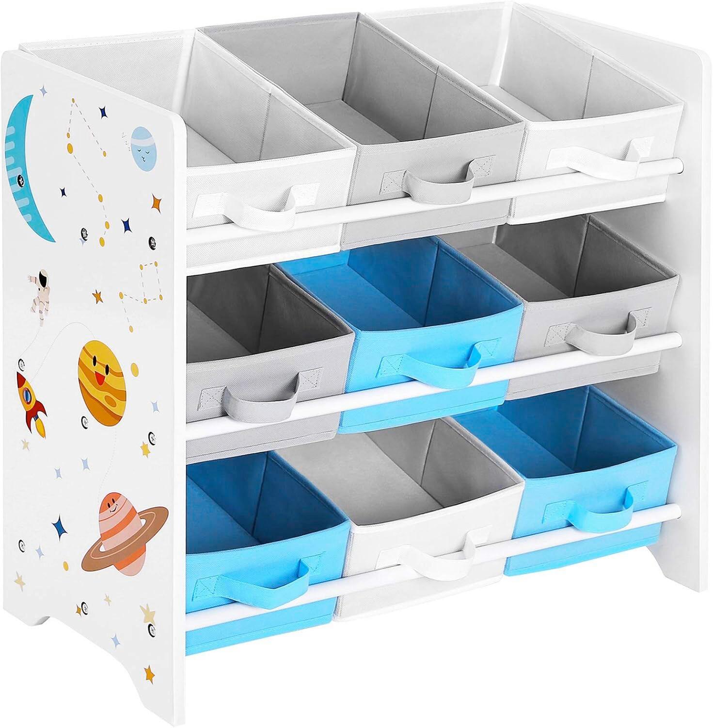 KINDERREGAL Weiß B: 62,50 cm - Weiß, Basics, Holzwerkstoff/Textil (62,5/60/29,5cm)