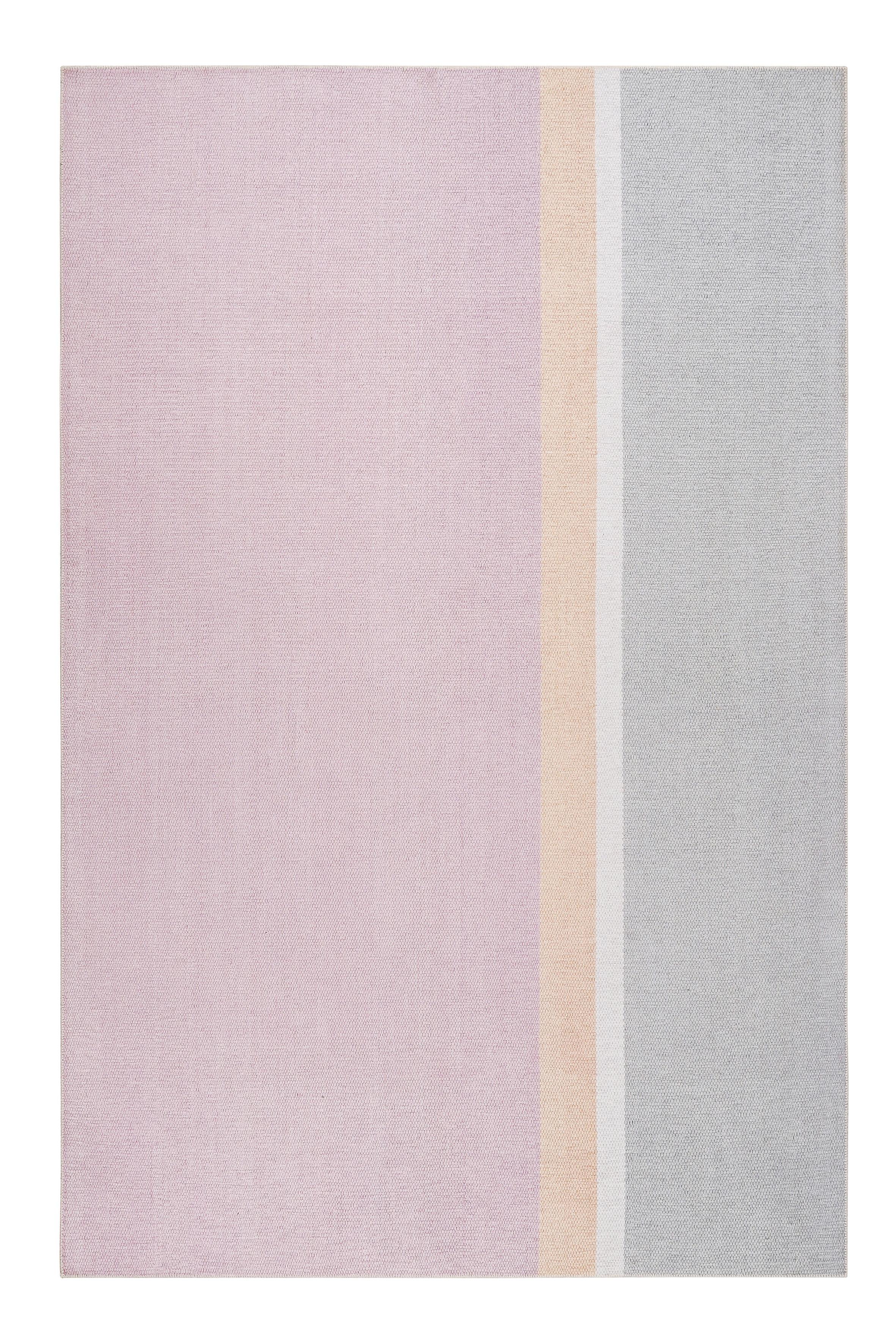 Flachwebteppich Saltriver Grau/Orange/Rosa 130x190 cm