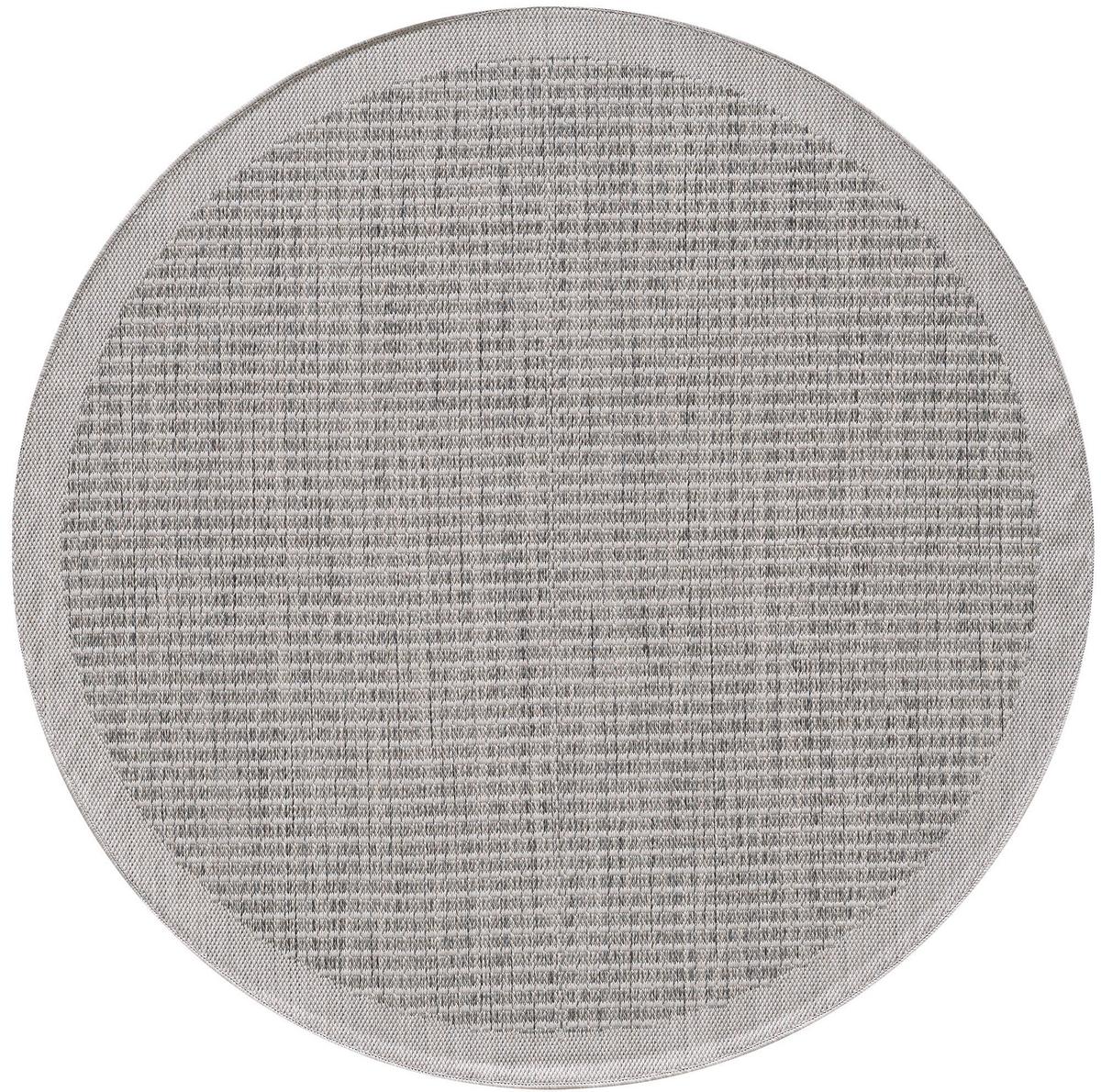 Outdoor-Teppich Grau Giza 200 cm, In- & Outdoor - Grau, Basics, Textil (200cm) - Novel