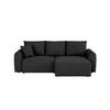 Ecksofa Jonilz Schwarz S: 250x151 Cm - Schwarz, Design, Textil (250/151cm) - MID.YOU