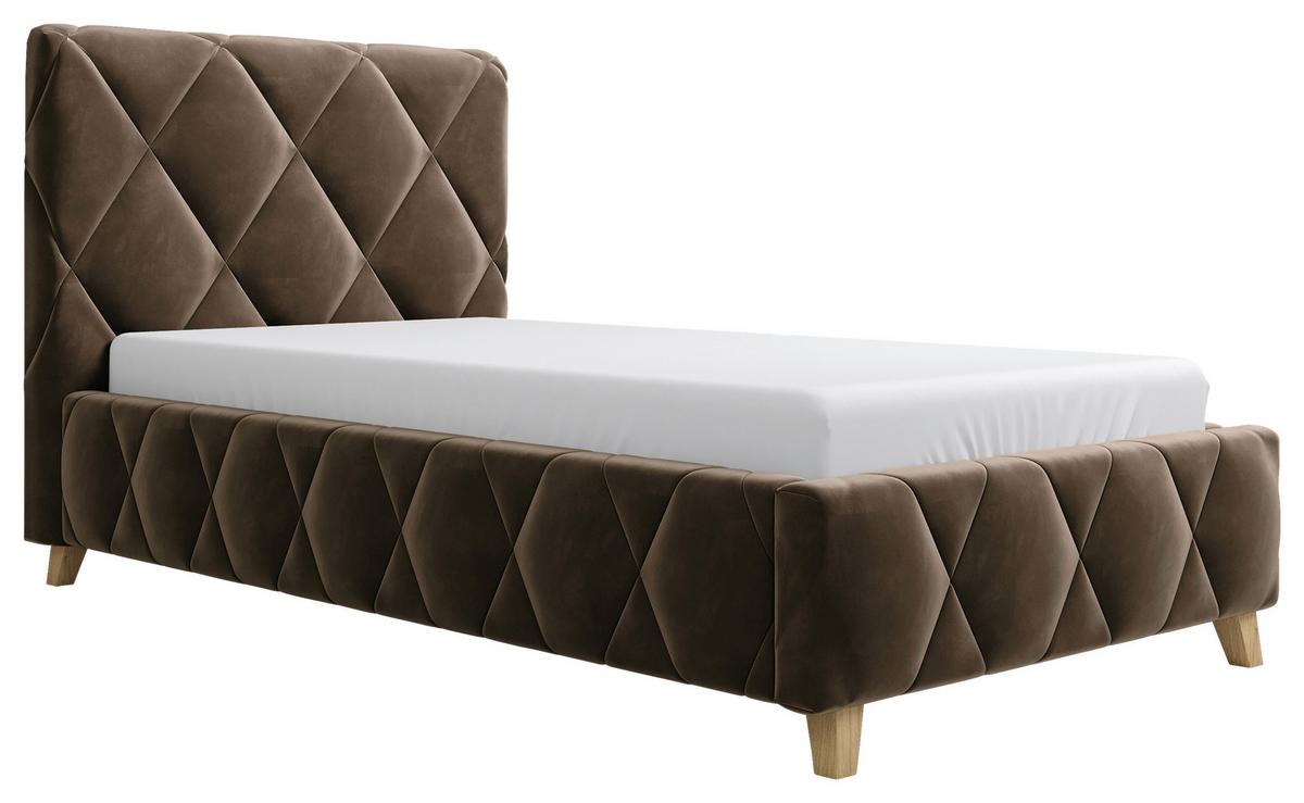 Polsterbett Trivio 100x200 cm Schlammfarbe - Schlammfarben, MODERN, Holz/Holzwerkstoff (100/200cm) - MID.YOU