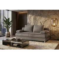 Rozkládací pohovka KEN, mocca, lůžko a úl.prostor - černá/barvy chromu, Design, textil/plast (200/92/90cm)