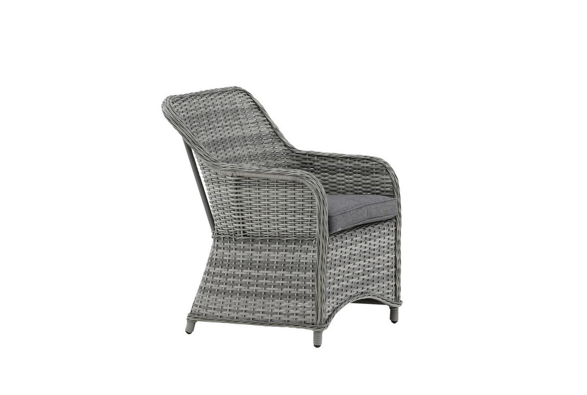 Gartenstuhl-Set Vikelund - Grau, KONVENTIONELL, Textil/Metall (65/92/75cm) - Gardenson