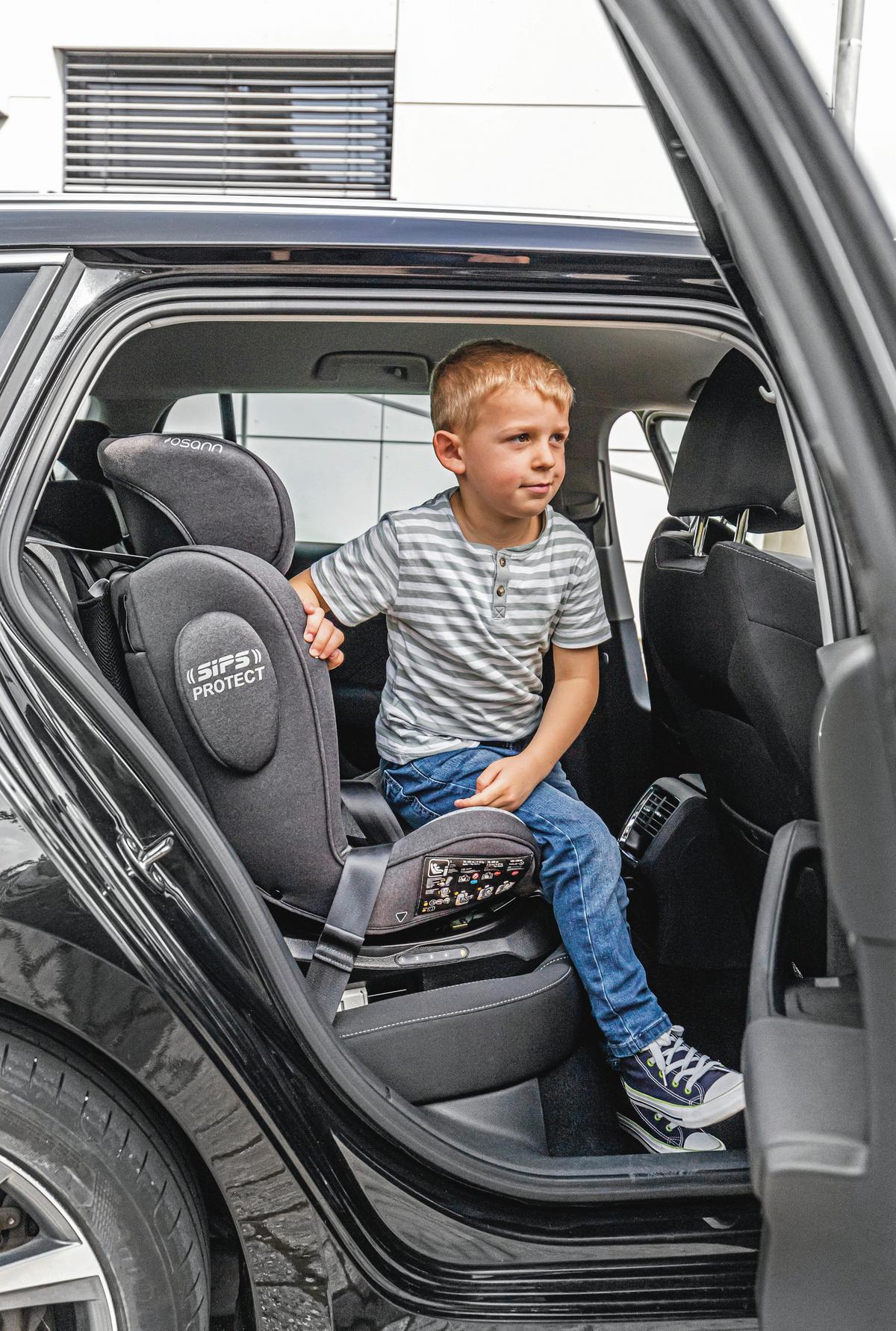 Reboarder-kindersitz Swift360s - Schwarz, Basics, Kunststoff/Textil (44/60/50cm) - Osann