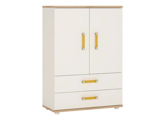 Komoda Amazon - bílá/barvy dubu, Moderní (81/116/40cm) Komoda Amazon - bílá/barvy dubu, Moderní (81/116/40cm)